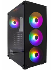 Корпус 1stPlayer V3-B-BK-4F1 Midi-Tower Black