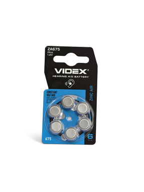 Батарейка Videx ZA675 Zinc Air 6шт (24219)