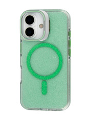 Чохол BeCover FIBRA Star Shine with MagSafe для Apple iPhone 17 Green Green (715413)