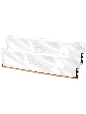 Оперативна пам’ять Crucial Pro Overclocking White DDR5 32GB (kit 2*16GB) 6400MHz (CP2K16G64C32U5W)