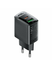 Мережевий зарядний пристрій ACEFAST A98 GaN Black 30 Відсутній 1 USB-A + 1 USB-C (1 USB-A + 1 USB-C) 30W Black (6974316283263)