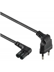 Кабель живлення Merlion CEE 7/16 to C7 0,5m (2x0.5mm²) Black (PC-184/2)