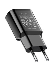 Мережевий зарядний пристрій Hoco C88A MicroUSB Black (2 USB-A) 12W + кабель MicroUSB Black 12 2 USB-A