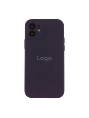 Чохол Silicone Case Full Size with Frame для Apple iPhone 12 Elderberry Elderberry (6983157042)