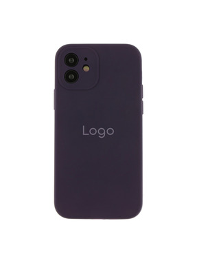 Чохол Silicone Case Full Size with Frame для Apple iPhone 12 Elderberry (6983157042)