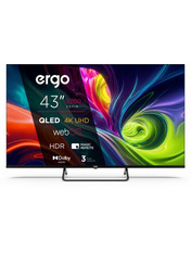 Телевізор Ergo Q9200 4K UHD (3840х2160) Black Так 43 43" Smart TV Black (43WUQ9200)