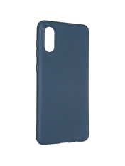 Чохол Silicone Case Full Cover (LC) для Samsung Galaxy A022 A02 Dark Blue