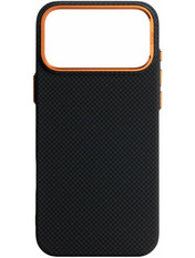 Чохол ArmorStandart LikeCarbon2 SE MagCase для Apple iPhone 17 Pro Max Black/Orange Black/Orange (ARM89165)