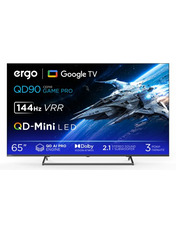 Телевізор Ergo MQD90 Game Pro Black Так 4K UHD (3840х2160) 65 65" Smart TV Black (65MQD90 Game Pro)