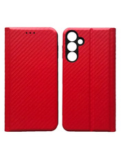 Чохол-книжка Book Carbon для Samsung Galaxy S25 FE S731 Red Red (6917823045)
