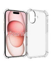 Чохол GETMAN Ease logo посилені кути для Apple iPhone 16 Transparent