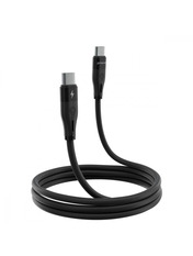 Кабель синхронізації Proove Soft Silicone Type-C to Type-C Black 60W 1m Black (CCSO60002201)
