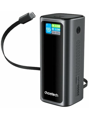 Павербанк Choetech B815C 1xUSB-C + 1xUSB-A 130W 20000mAh Black