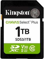 Карта пам'яті Kingston Canvas Select Plus 1 ТБ Ні UHS-I U3 SDXC 1TB UHS-I U3