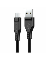 Кабель синхронізації ACEFAST C3-09 USB to microUSB 10W 1,2m Black (AFC3-09B) Black
