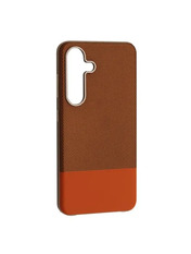 Чохол Leather Case with MagSafe для Samsung S25 Brown