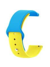 BeCover Ukrainian Freedom Xiaomi Amazfit/Samsung 22 mm Yellow/Blue (707827)
