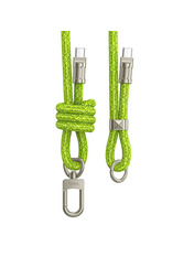 Кабель синхронізації Hoco  GH7 ElegantType-C to Type-C 1,8m Neon green