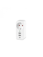 Мережевий зарядний пристрій Videk ONCORD (2 USB-A + 1 USB-C) 12W White