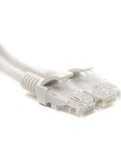 Мережевий патч-корд PowerPlant 24AWGx1 Cat.5e UTP White Білий 2m White 2