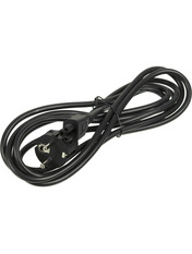 Кабель живлення Merlion CEE 7/7 to C5 1,2m (3x0.75mm²) Black (PC-186 CEE7/7-IECC5CCA12)