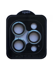 Захисне скло інше Camera METAL для iPhone 13 Pro/13 Pro Max глянсове Blue