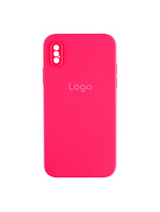 Чохол Silicone Case Square Full Camera для Apple iPhone X/XS Shiny Pink Shiny Pink (6984027153)