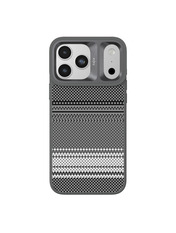 Чохол Kajsa Resort Collection Gradient Stripe with MagSafe B-Ring для Apple iPhone 17 Pro Max Grey Grey (6927481035)