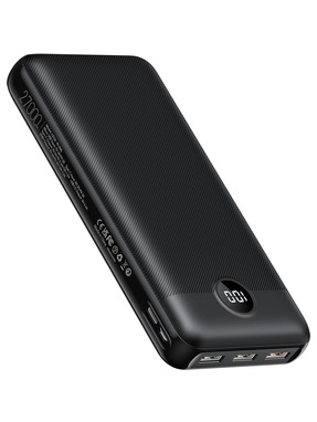Павербанк VEGER V2708 1xUSB-C + 3xUSB-A 20W 27000mAh Black (1182069)