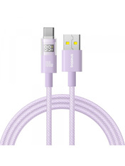 Кабель синхронізації Baseus  Display 2USB to Type-C Purple 100W 1m Purple (P10382701511-00)