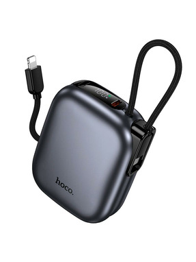 Павербанк Hoco Q49 Peak 1xUSB-C + 3xUSB-A 20W 10000mAh Black