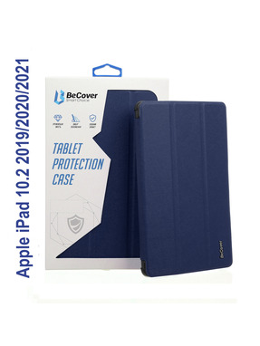 Чохол BeCover Tri Fold Soft TPU Silicone Apple iPad 10.2 2019/2020/2021 Deep Blue