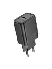 Мережевий зарядний пристрій Hoco N62 Gentle Black (1 USB-C) 30W Black