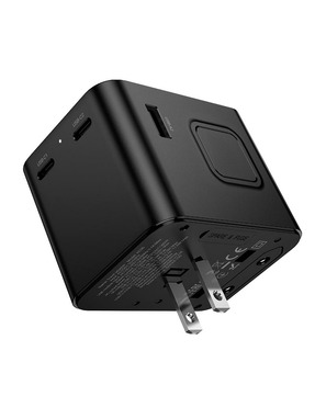 Мережевий зарядний пристрій Hoco AC30 (2 USB-A + 2 USB-C) 17W Black