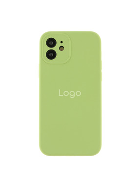 Чохол Silicone Case Full Size with Frame для Apple iPhone 12 Mint (6983521074)