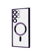 Чохол Wave Magnetic Ring для Samsung Galaxy S938 S25 Ultra Deep Purple
