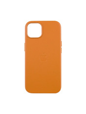 Чохол Leather Leather Case with MagSafe для Apple iPhone 13 Orange