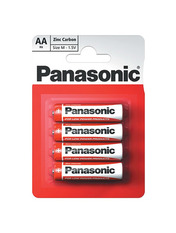Батарейка Panasonic Red Zinc AA Carbon-Zinc 4шт (R6REL/4BPR)