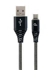 Кабель синхронізації Cablexpert  AMCMUSB to Type-C Чорний 2 2m Чорний (CC-USB2B-AMCM-2M-BW)