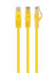 Мережевий патч-корд Cablexpert Cat.6 UTP Жовтий Yellow 1.5 1,5m Yellow (PP6U-1.5M/Y)