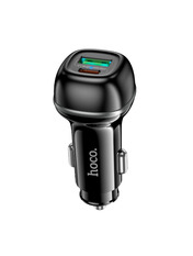 Автомобільний зарядний пристрій Hoco Z58A 48W Type-C to Lightning 1 USB-A + 1 USB-C +кабель Type-C to Lightning Black