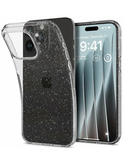 Чохол Spigen Liquid Crystal Glitter для Apple iPhone 15 Pro Crystal Quartz Crystal Quartz (ACS06701)