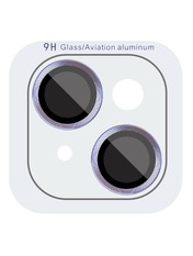 Захисне скло інше Metal Classic на камеру для Apple iPhone 15 /15 Plus глянсове Light Blue