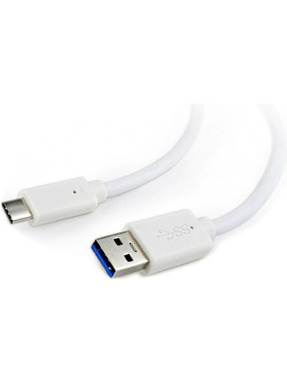 Кабель синхронізації Cablexpert Premium USB to Type-C 1m White (CCP-USB3-AMCM-1M-W)
