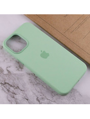 Чохол Silicone case full with Magsafe and Animation для Apple iPhone 12 Pro Max Pistachio