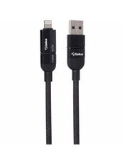 Кабель синхронізації Gelius OpenX GP-UCN017 USB/Type-C to Lightning + Type-C 100W 1m Black (101568)