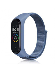 BeCover Nylon Style Mi Band 5/6/7 Синій Blue (705417)