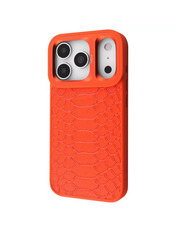Чохол Kajsa Snake Pattern with Magnetic Ring для Apple iPhone 17 Pro Max Orange Orange (6928041753)