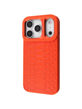 Чохол Kajsa Snake Pattern with Magnetic Ring для Apple iPhone 17 Pro Max Orange (6928041753)