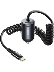 Автомобільний зарядний пристрій Baseus Tiny Star Mini 30W 2 USB-C Type-C to Type-C Black 2 USB-C + кабель Type-C to Type-C Black (C00035001121-00)